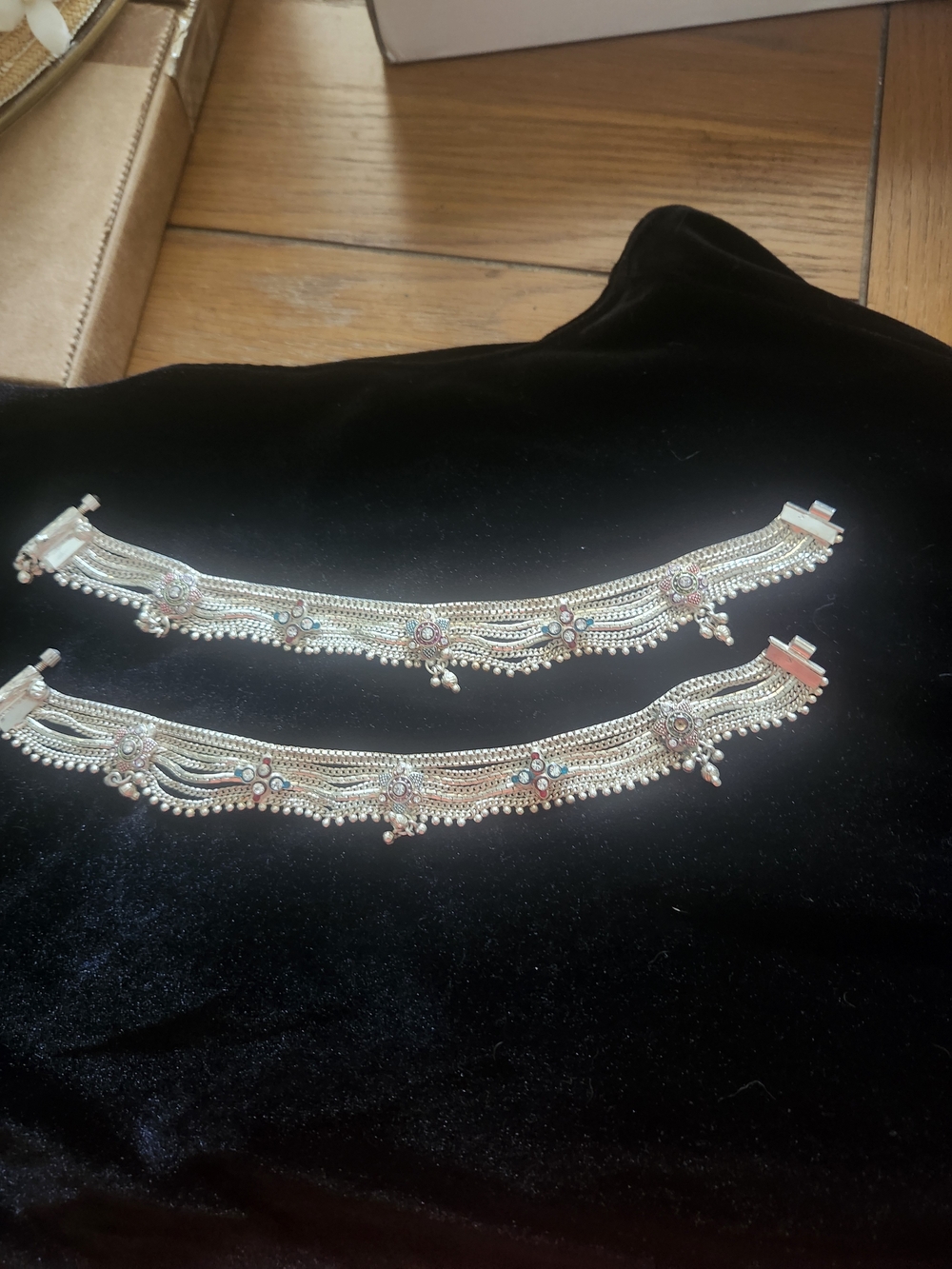 Indian Bridal Anklets. - Picture 2 of 6